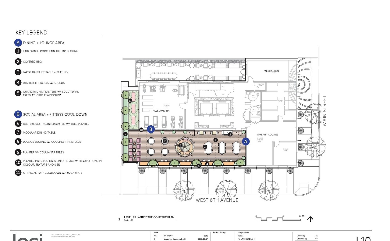 Construction site plan for project from page 109 of the file 'Applicaiton booklet'