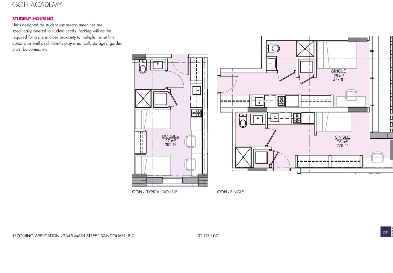 Floor plan for project from page 32 of the file 'Applicaiton booklet'