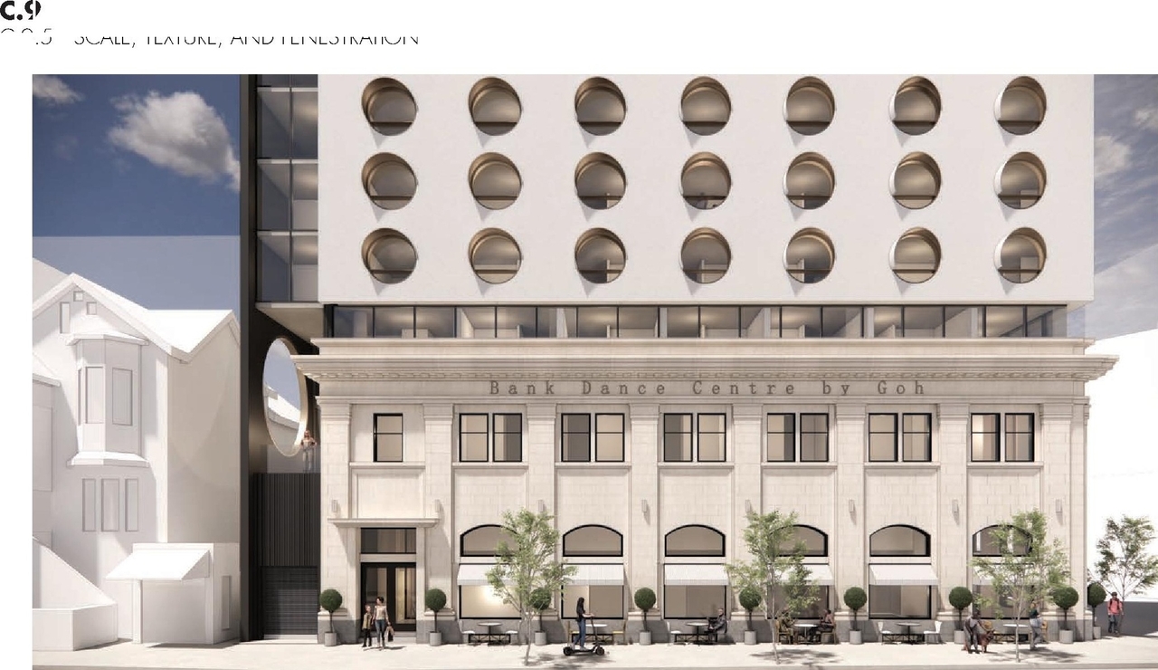 Rendering of building from page 48 of the file 'Applicaiton booklet'