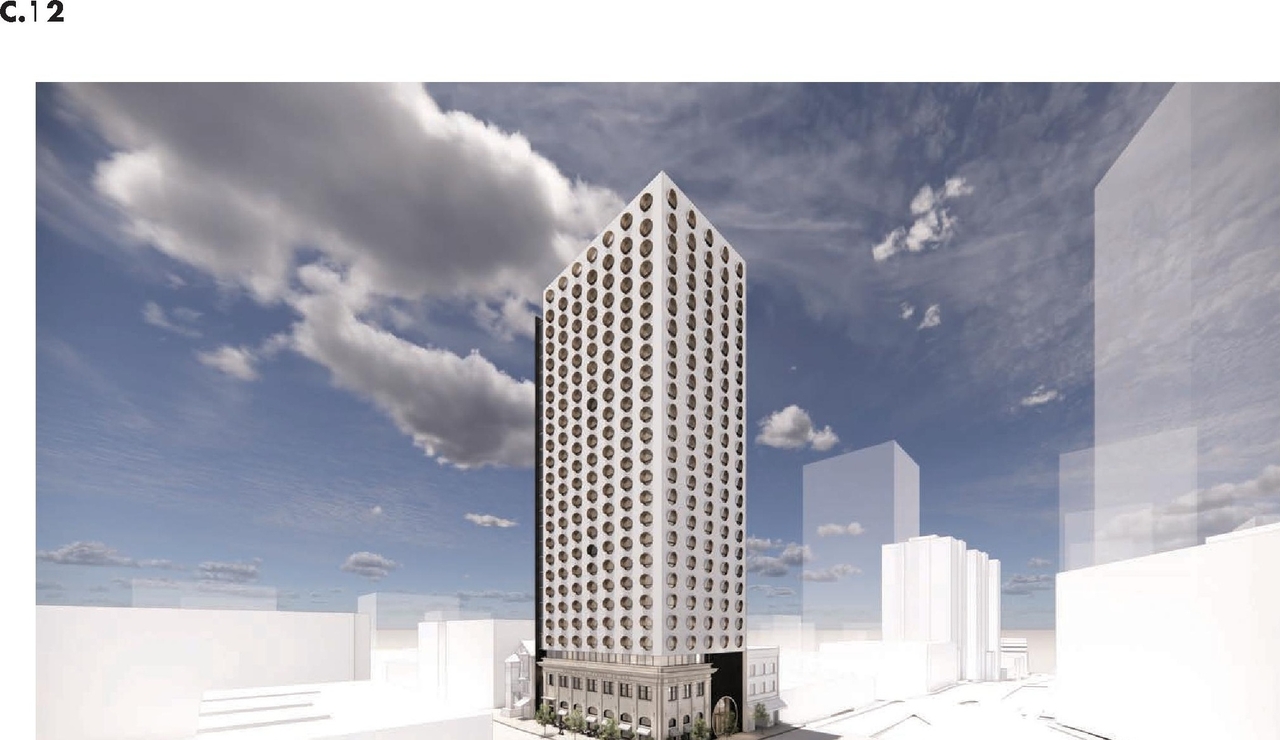 Rendering of building from page 56 of the file 'Applicaiton booklet'