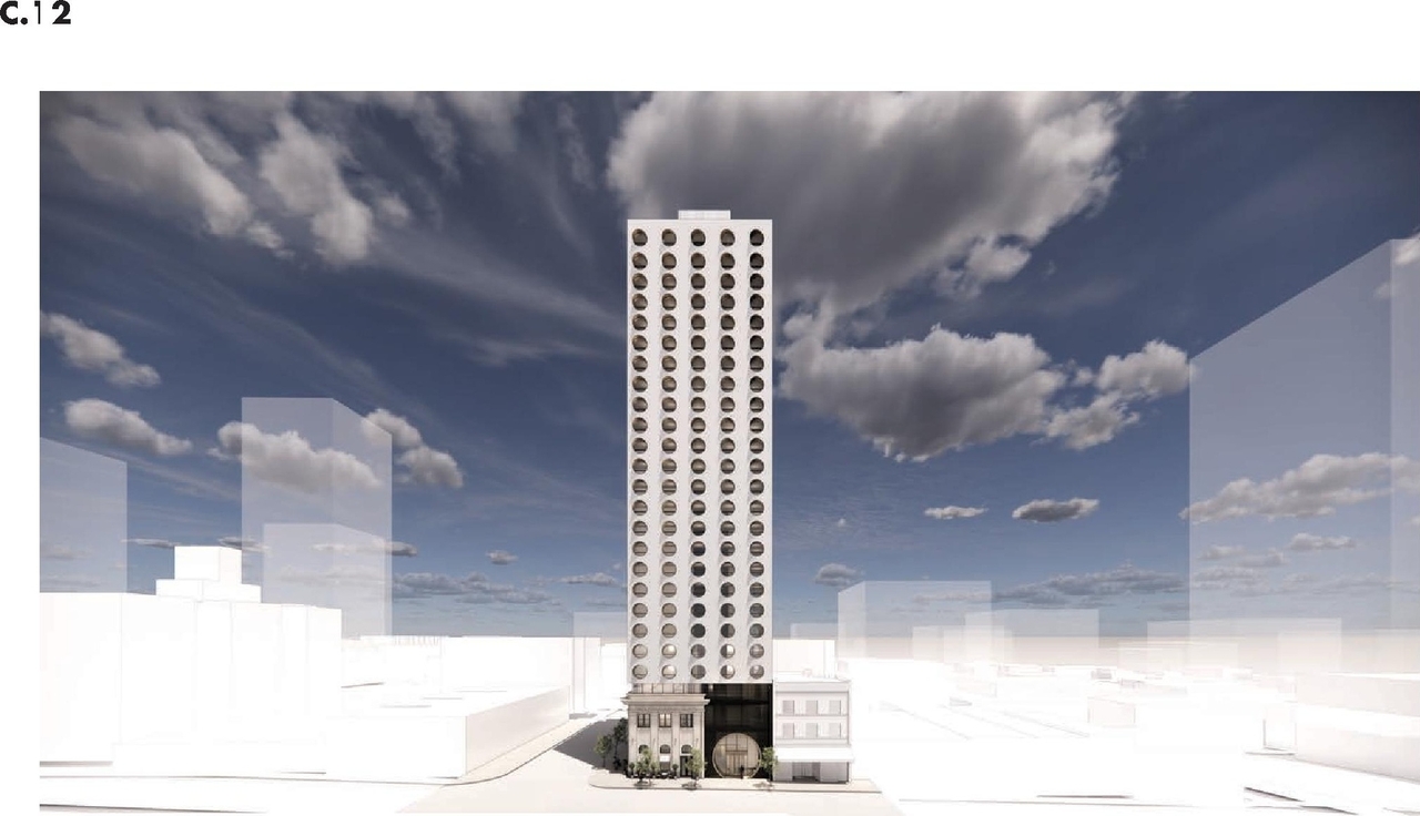 Rendering of building from page 57 of the file 'Applicaiton booklet'