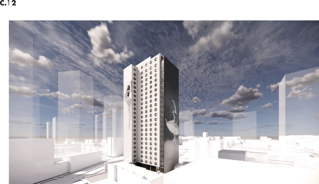 Rendering of building from page 60 of the file 'Applicaiton booklet'