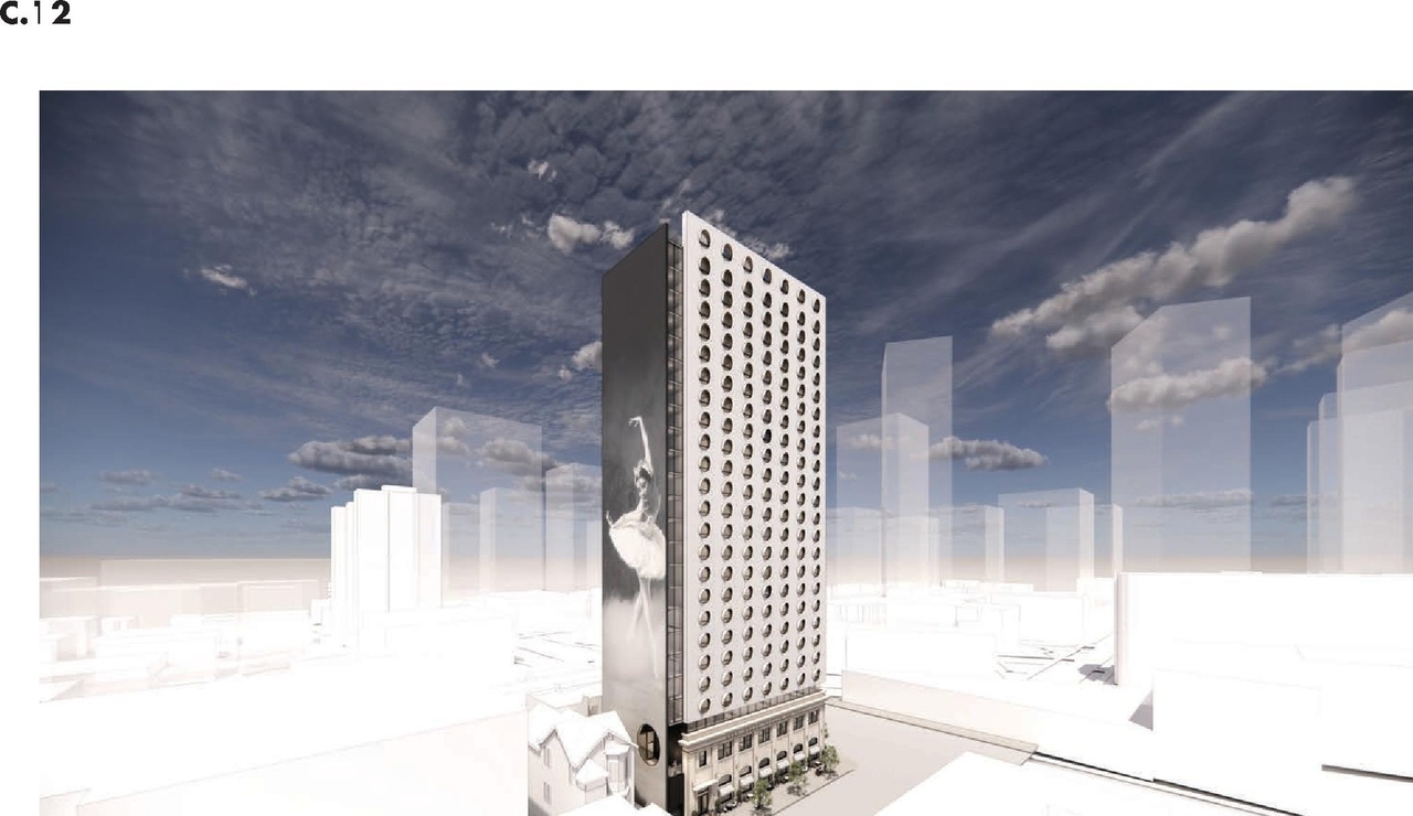 Rendering of building from page 61 of the file 'Applicaiton booklet'