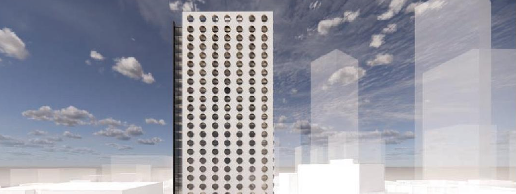 Rendering of building from page 70 of the file 'Applicaiton booklet'