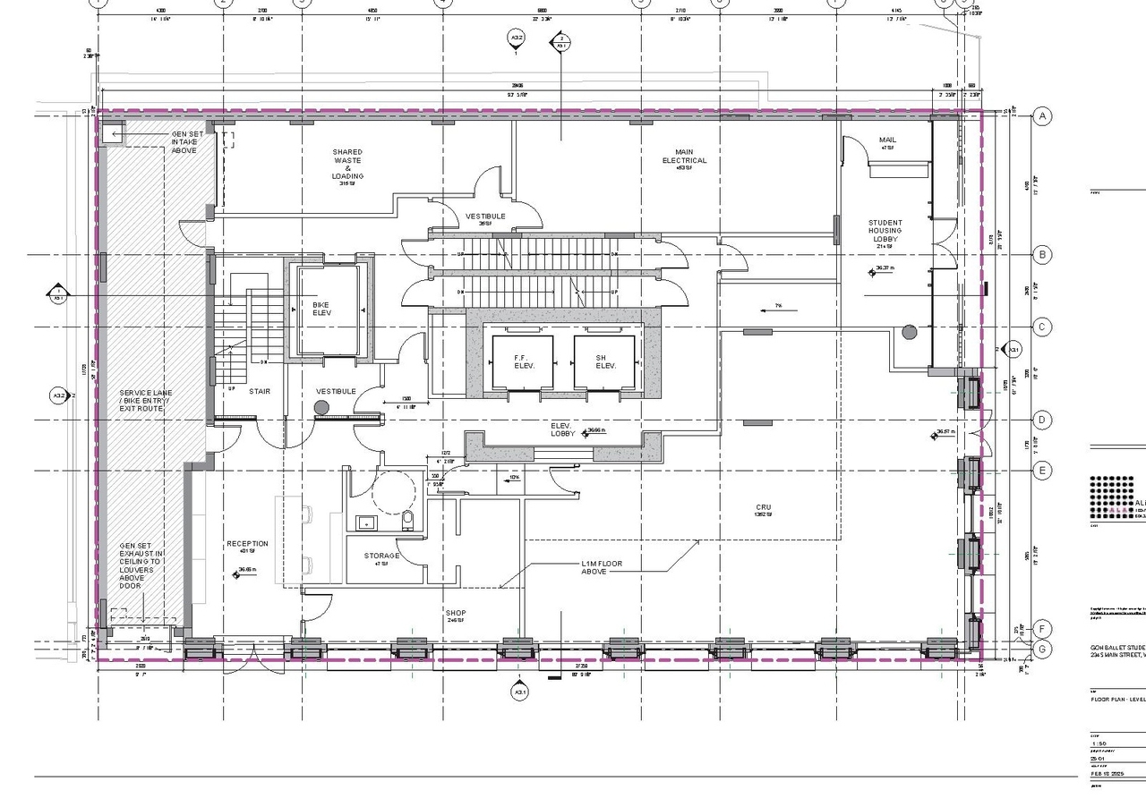 Floor plan for project from page 76 of the file 'Applicaiton booklet'