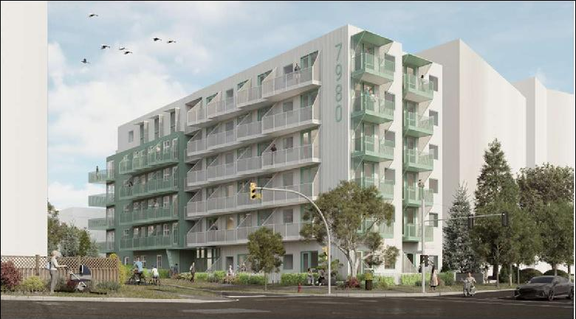 Rendering of building from page 4 of the file 'Report'