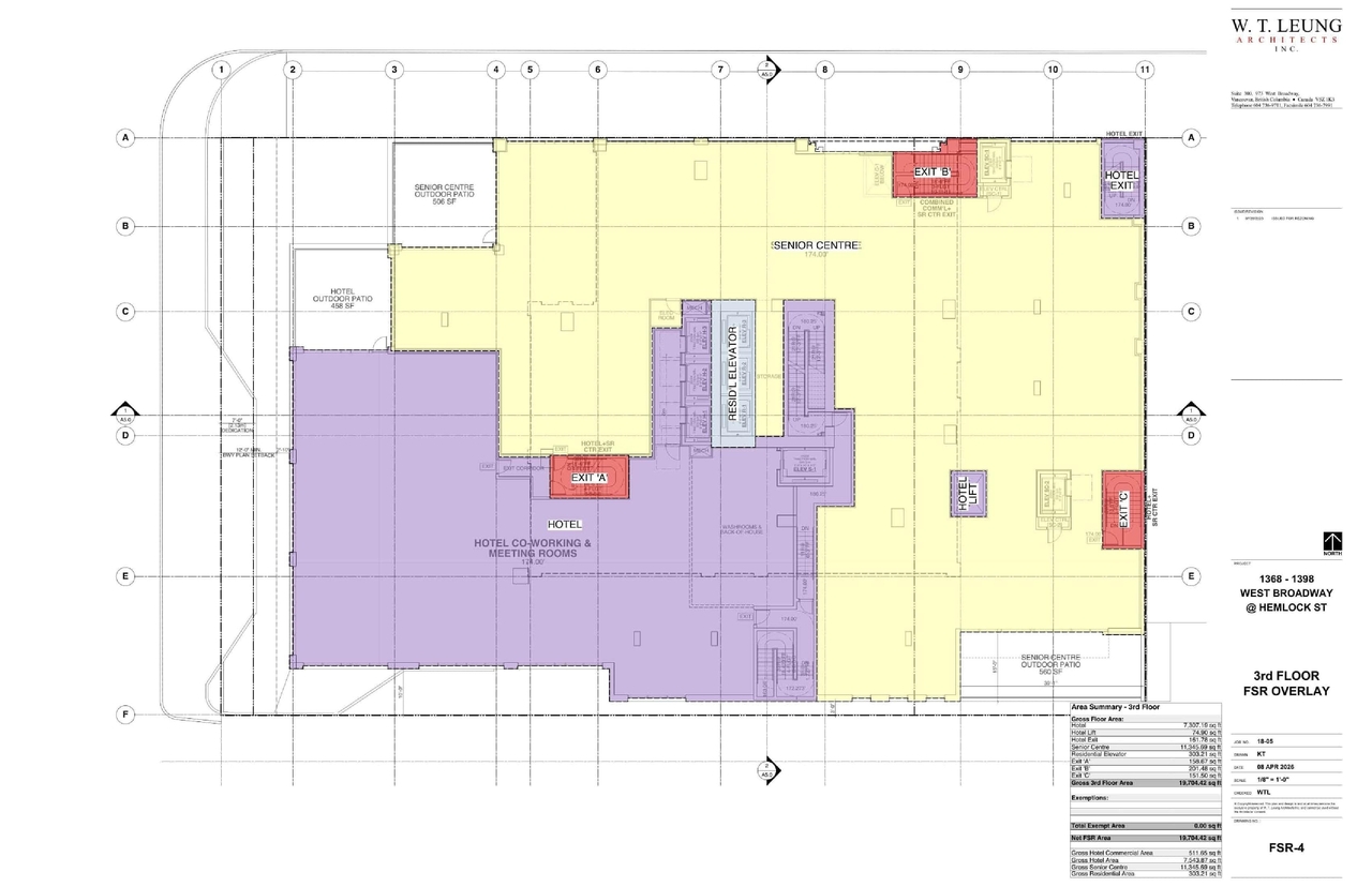 Construction site plan for project from page 58 of the file 'Application booklet'