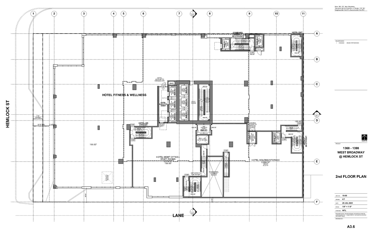 Construction site plan for project from page 14 of the file 'Architectural drawings '