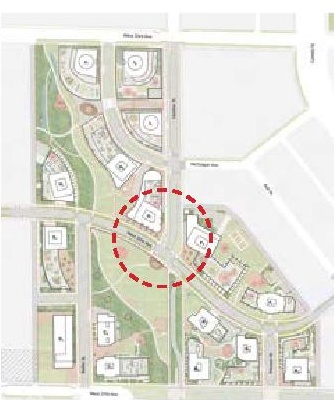 Construction site plan for project from page 101 of the file 'Application booklet'