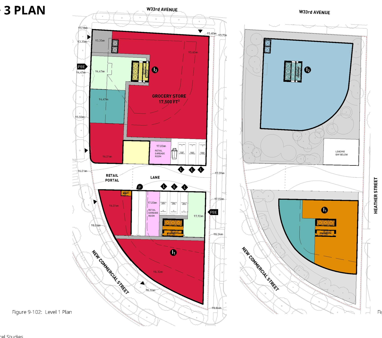Construction site plan for project from page 264 of the file 'Application booklet'