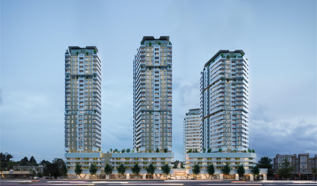Rendering of building from page 19 of the file 'Info Session Boards - Applicant'