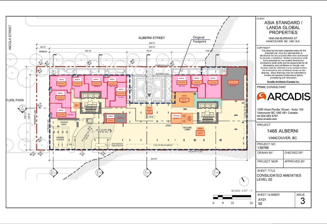 Construction site plan for project from page 10 of the file 'Addendum drawings'