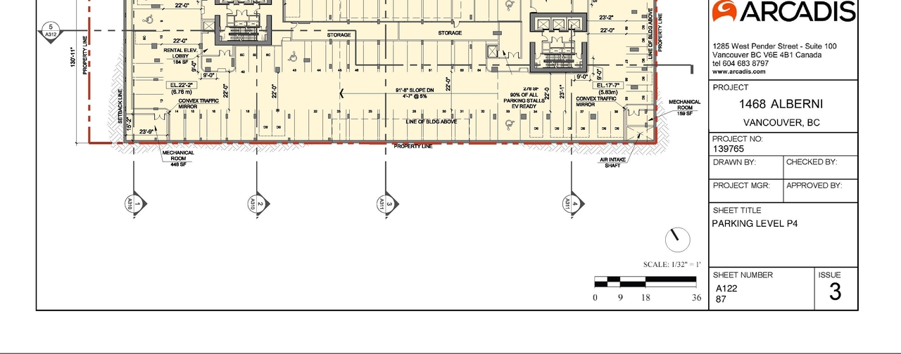 Construction site plan for project from page 5 of the file 'Addendum drawings'