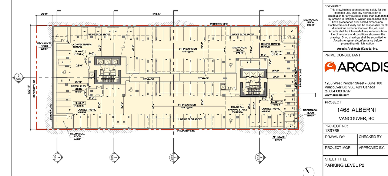 Construction site plan for project from page 7 of the file 'Addendum drawings'