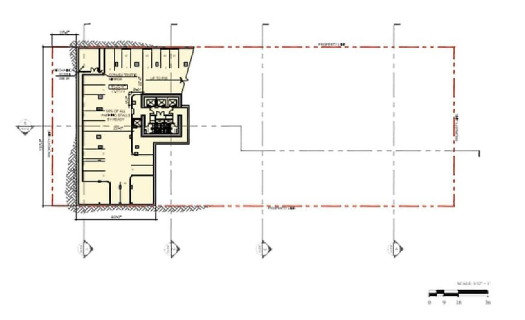 Floor plan for project from page 66 of the file 'Report'