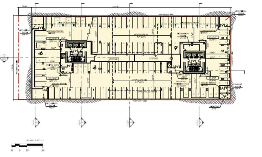Floor plan for project from page 67 of the file 'Report'