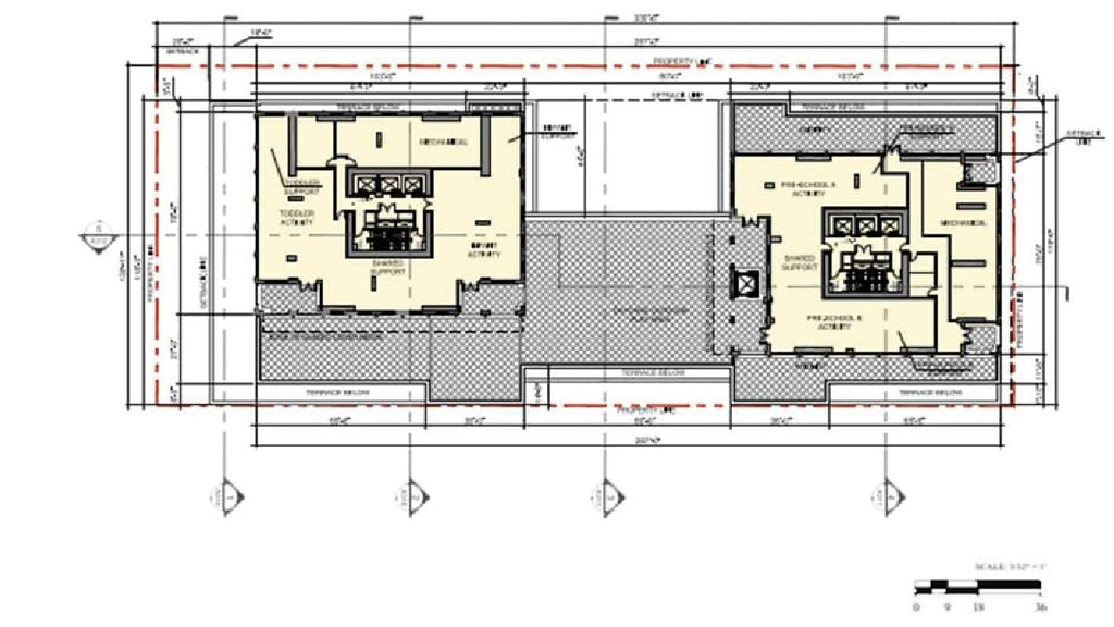 Floor plan for project from page 69 of the file 'Report'