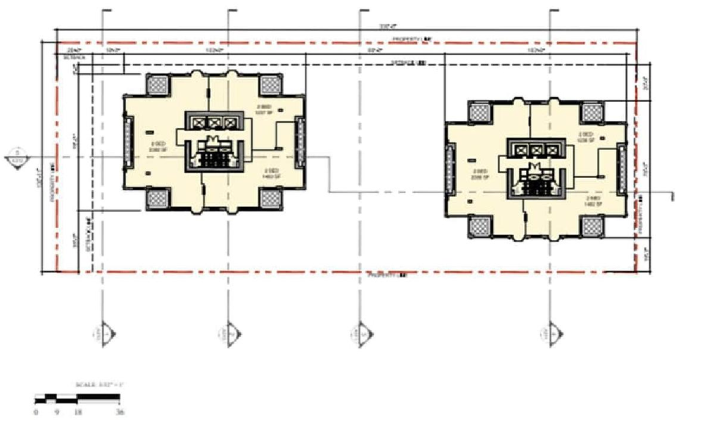 Floor plan for project from page 70 of the file 'Report'