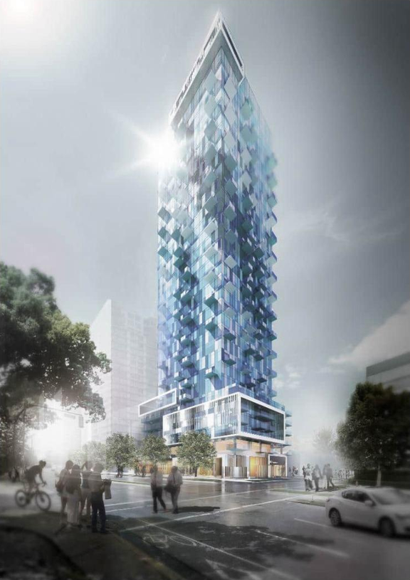 Rendering of building from page 6 of the file 'Referral report'