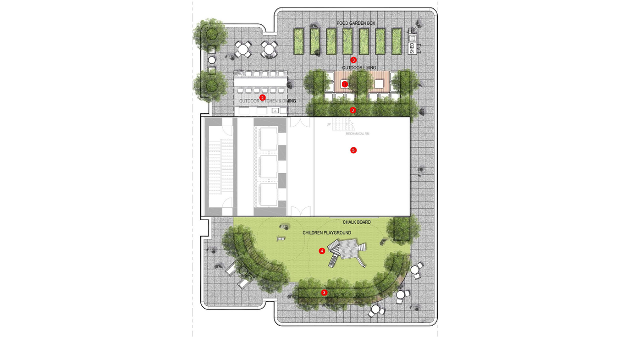 Construction site plan for project from page 147 of the file 'Application booklet'