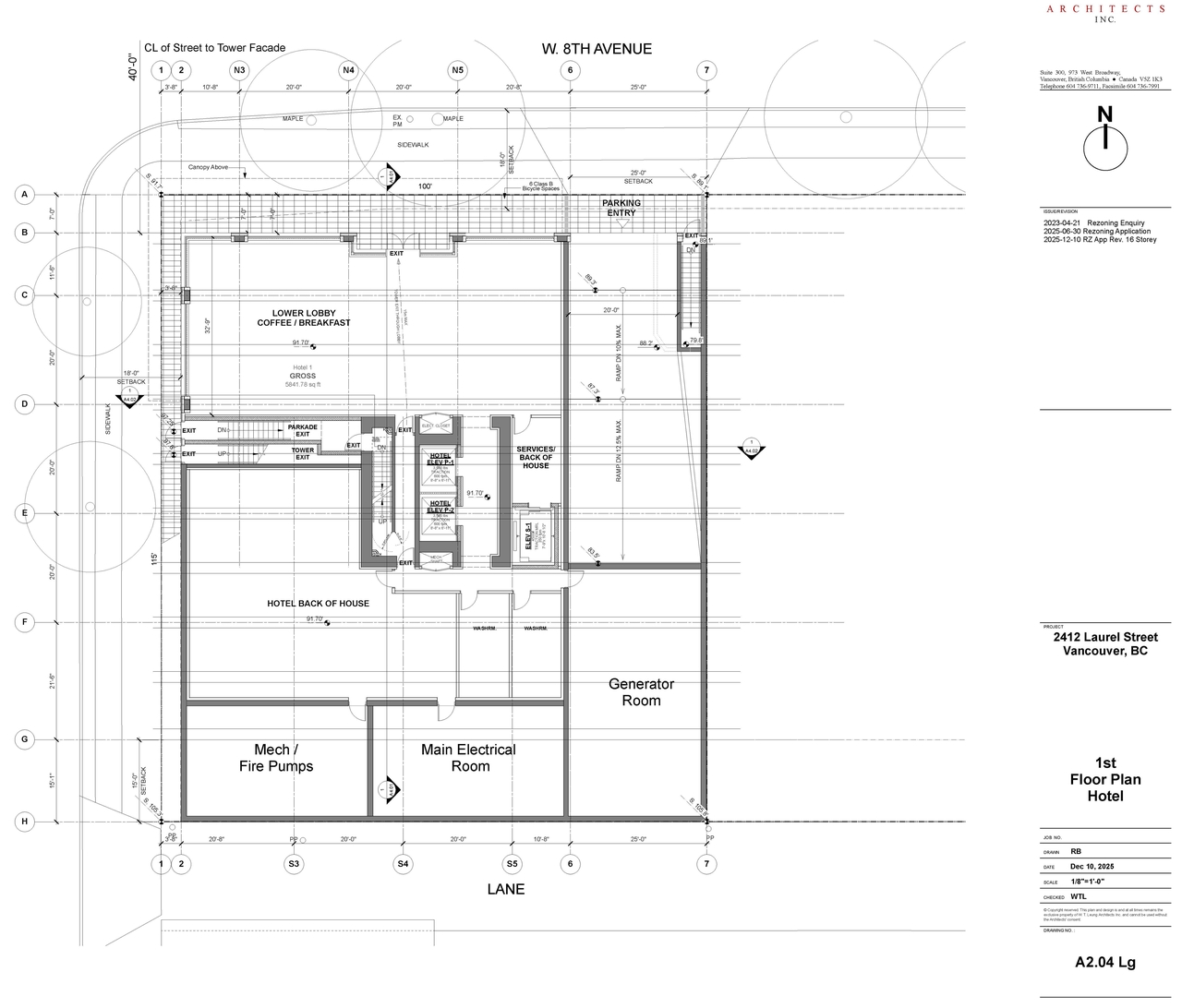 Floor plan for project from page 9 of the file 'Architectural drawings'
