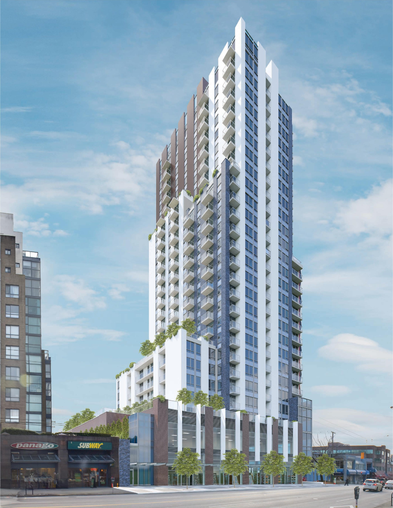 Rendering of building from page 1 of the file 'Renderings'