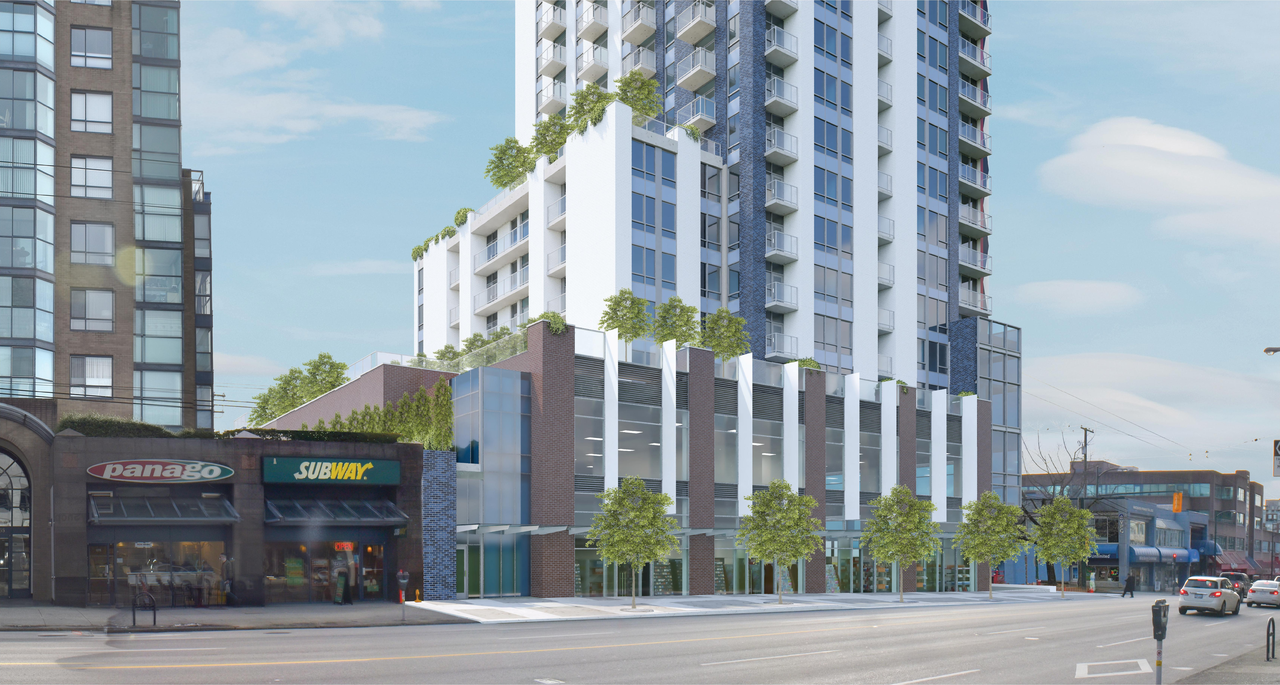 Rendering of building from page 3 of the file 'Renderings'