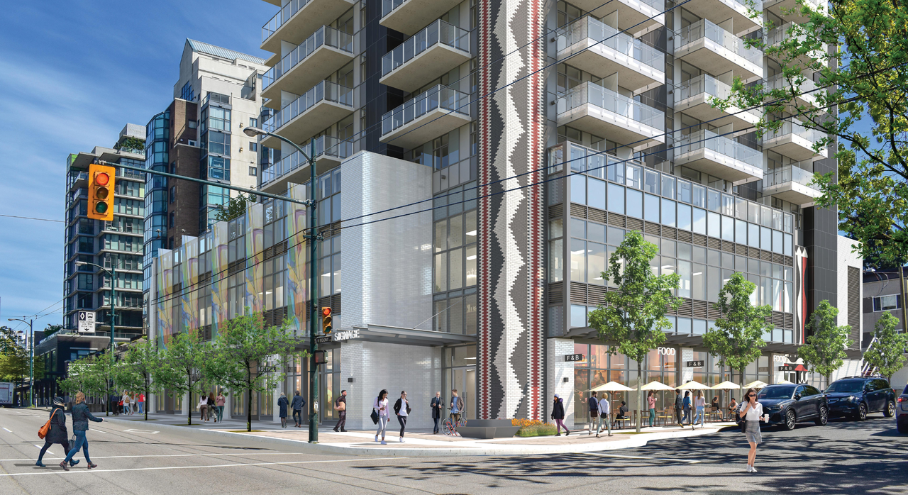 Rendering of building from page 1 of the file 'Application booklet'