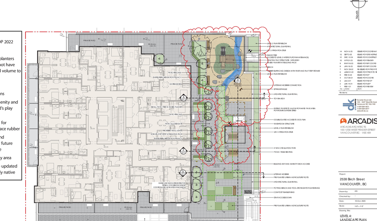 Construction site plan for project from page 51 of the file 'Application booklet'