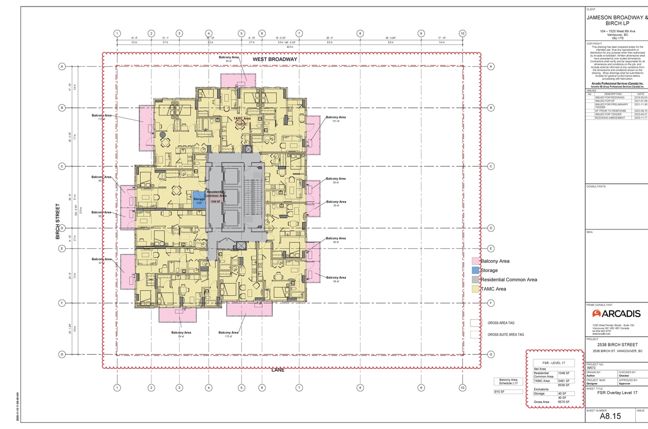 Construction site plan for project from page 68 of the file 'Application booklet'