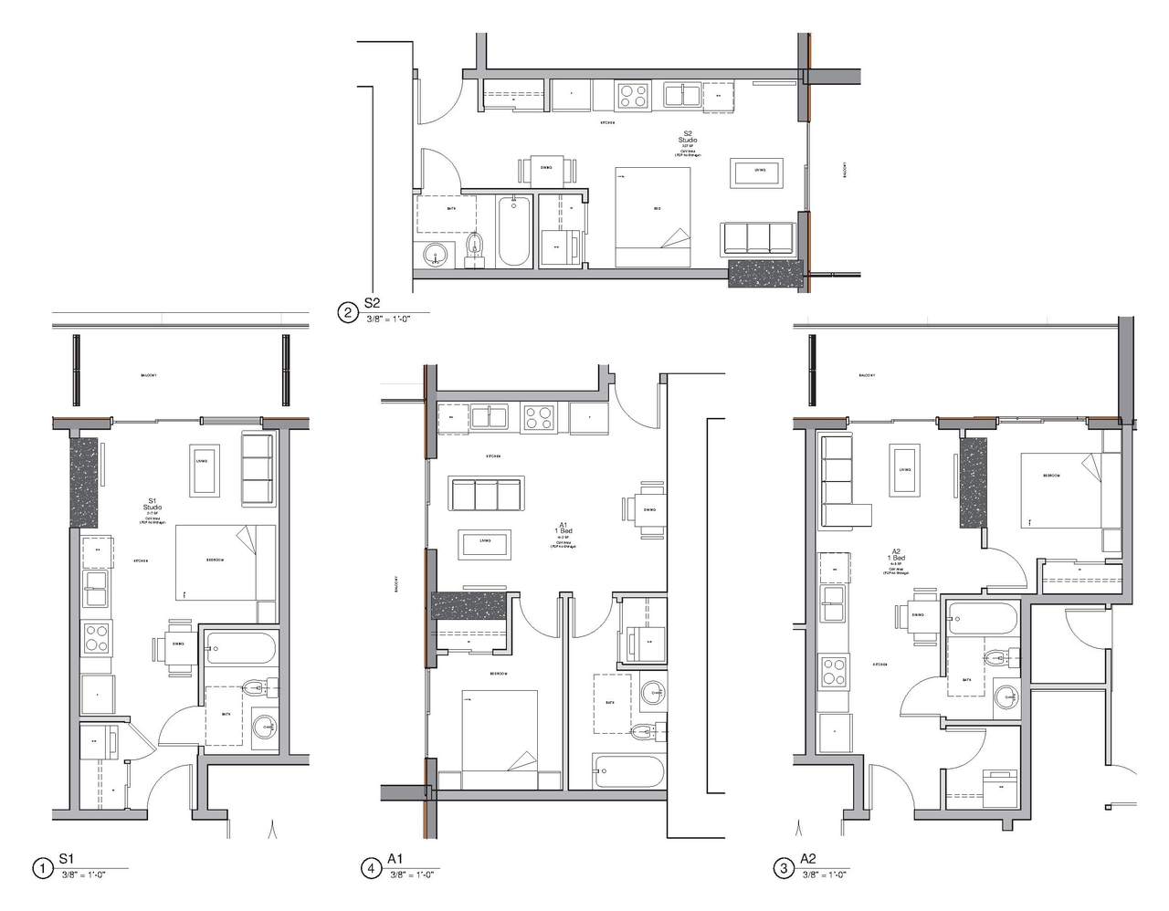 Floor plan for project from page 117 of the file 'Application booklet'