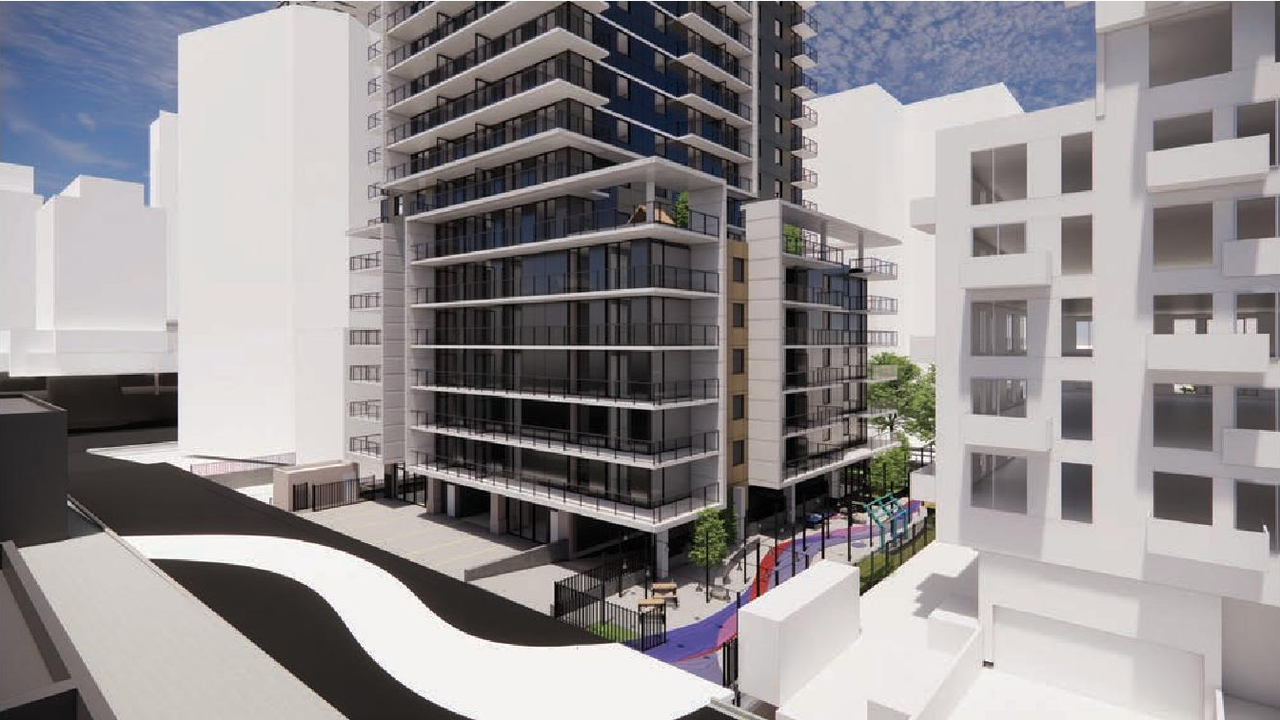 Rendering of building from page 121 of the file 'Application booklet'