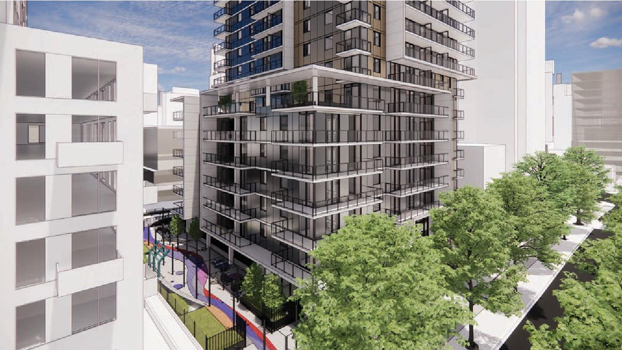 Rendering of building from page 121 of the file 'Application booklet'