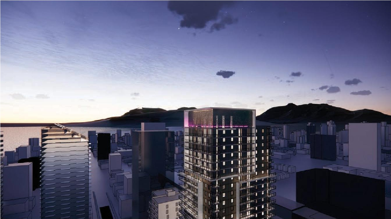 Rendering of building from page 122 of the file 'Application booklet'