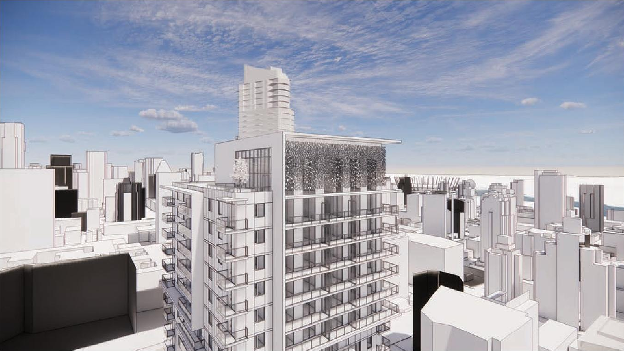 Rendering of building from page 67 of the file 'Application booklet'