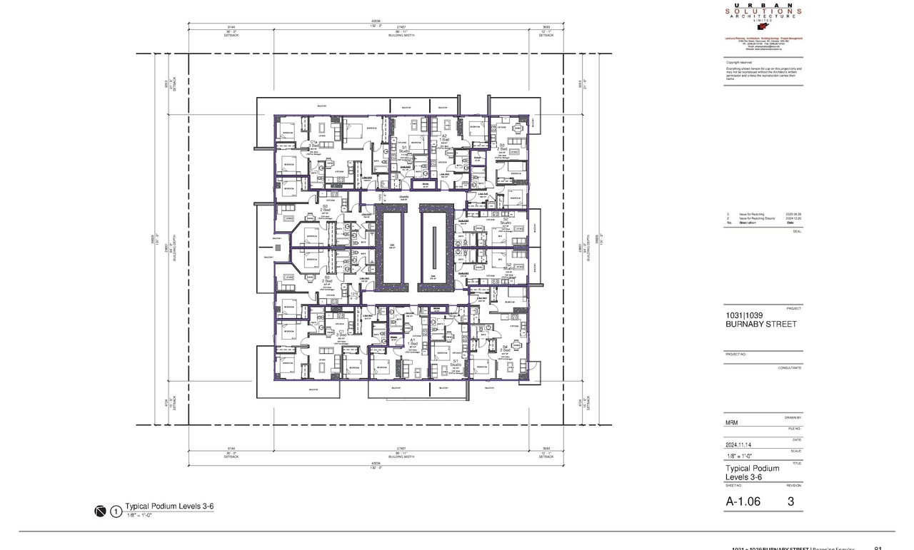 Floor plan for project from page 91 of the file 'Application booklet'