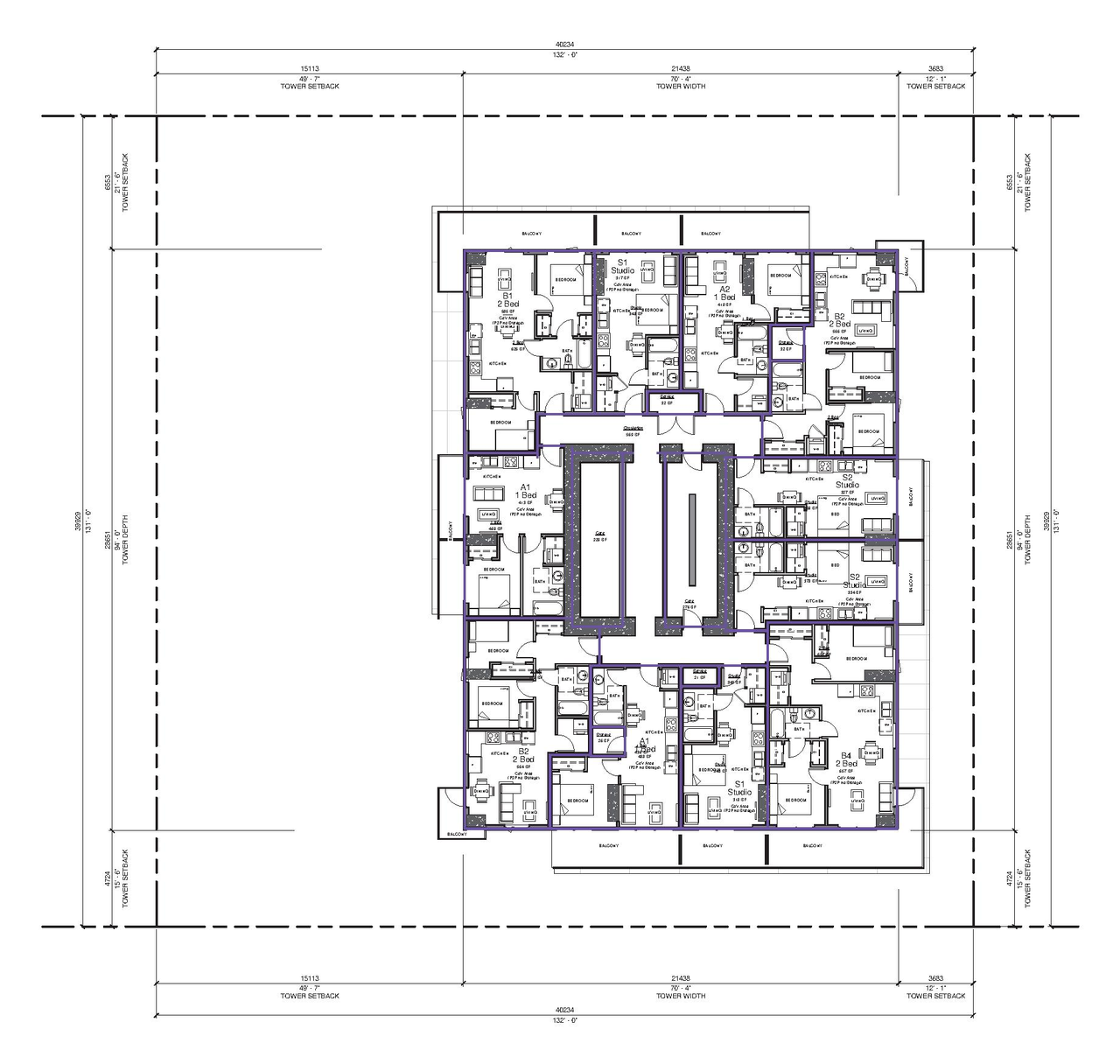 Floor plan for project from page 96 of the file 'Application booklet'