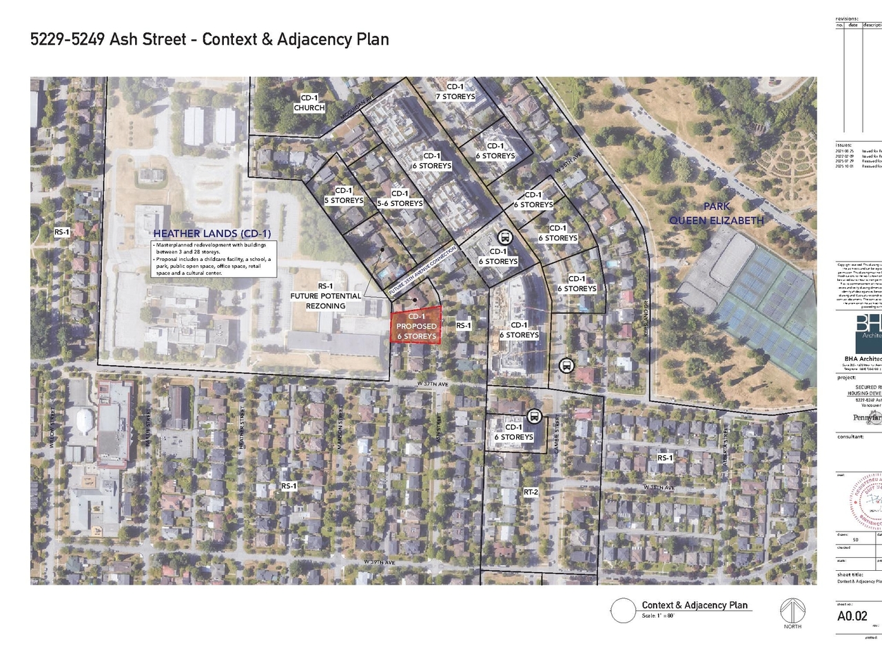 Construction site plan for project from page 4 of the file 'Application booklet'