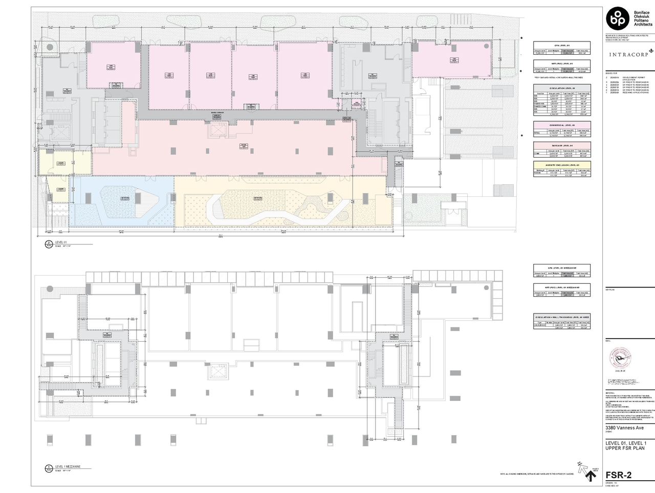 Construction site plan for project from page 3 of the file 'Application booklet'