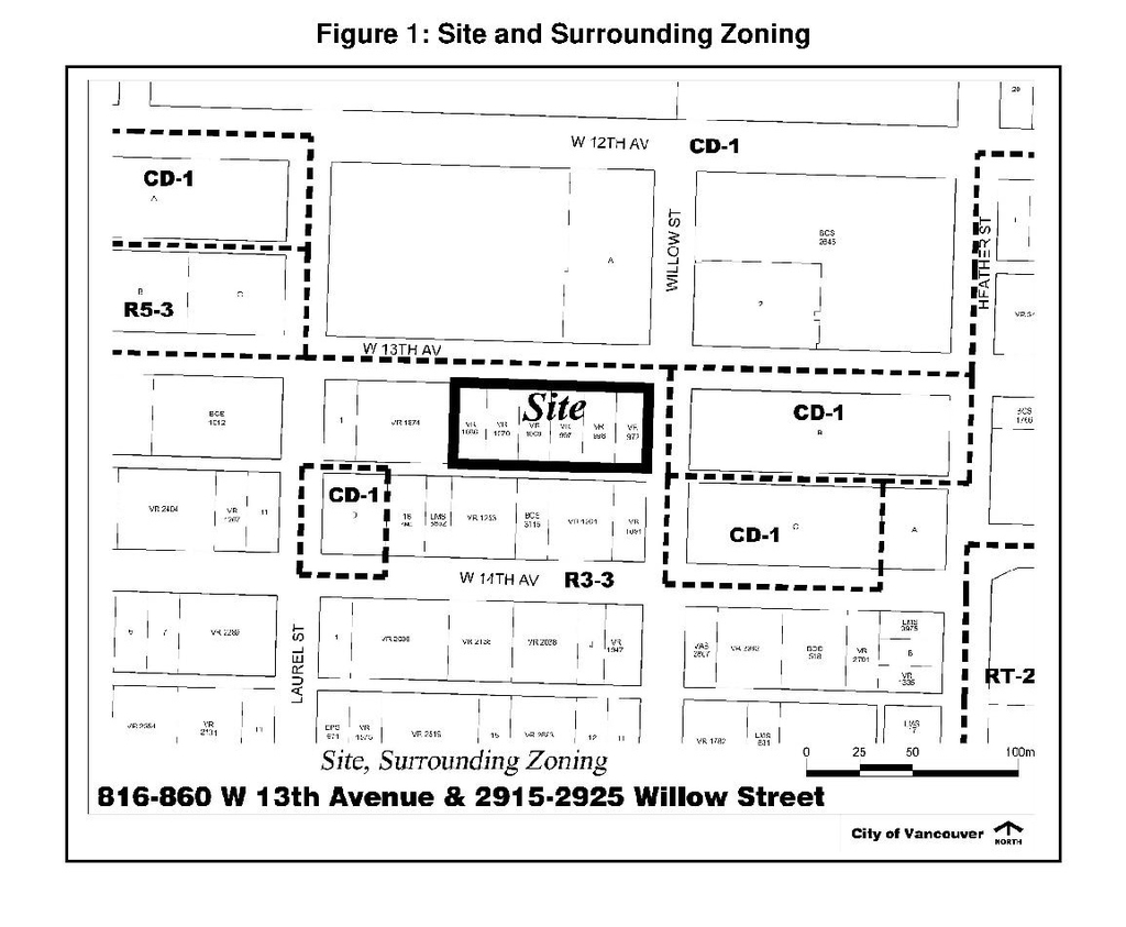 Construction site plan for project from page 4 of the file 'Referral report'