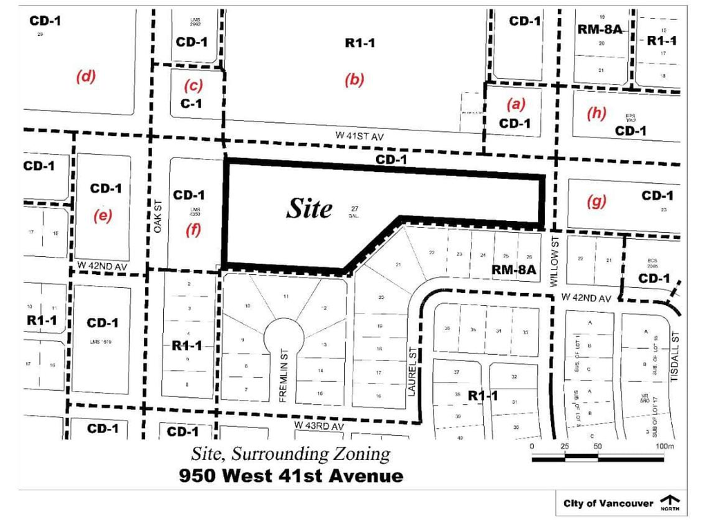 Construction site plan for project from page 4 of the file 'Referral report'