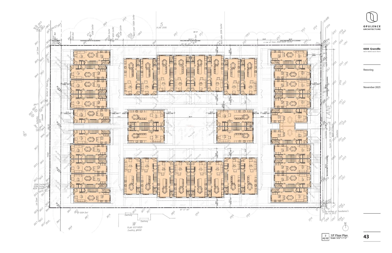 Floor plan for project from page 43 of the file 'Application booklet'