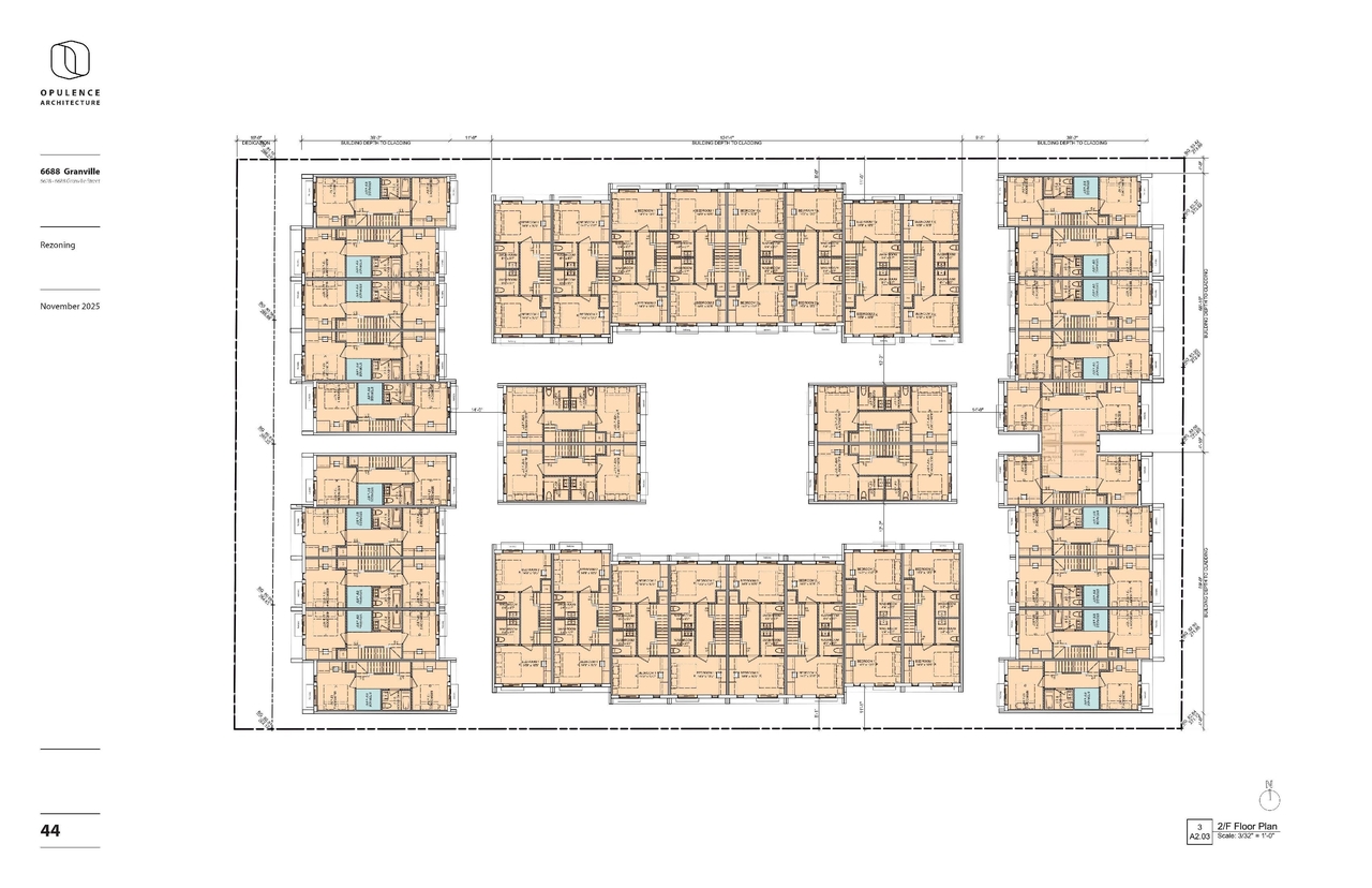 Floor plan for project from page 44 of the file 'Application booklet'