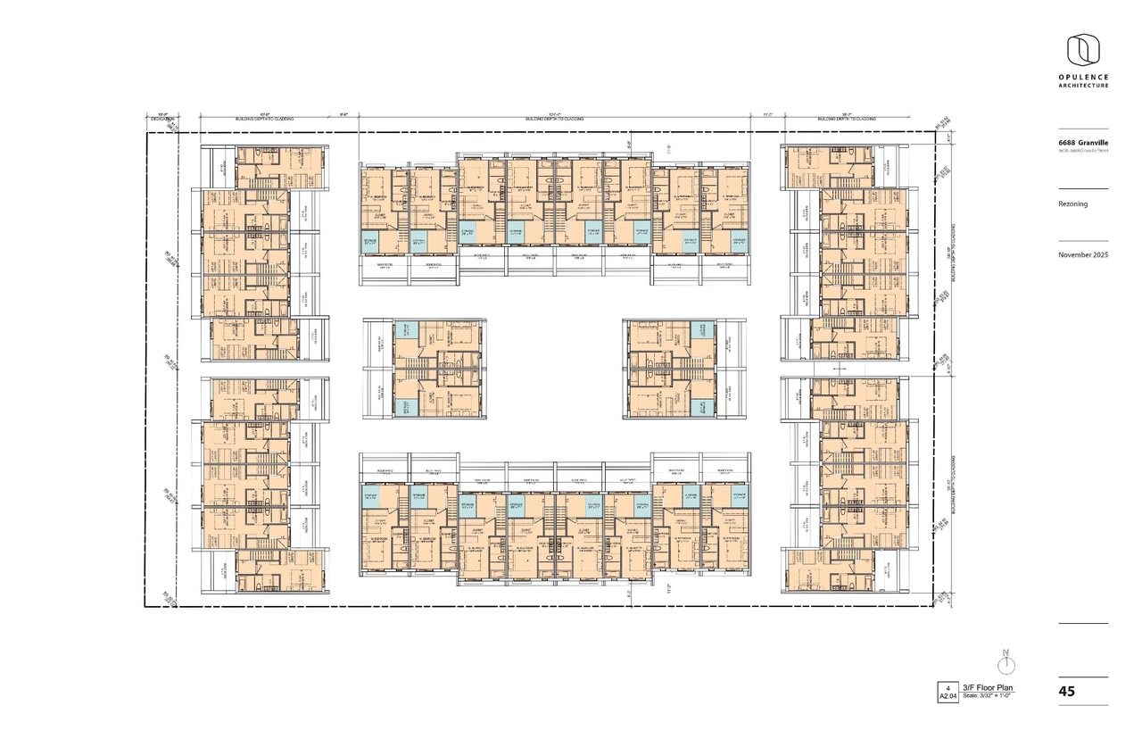 Floor plan for project from page 45 of the file 'Application booklet'