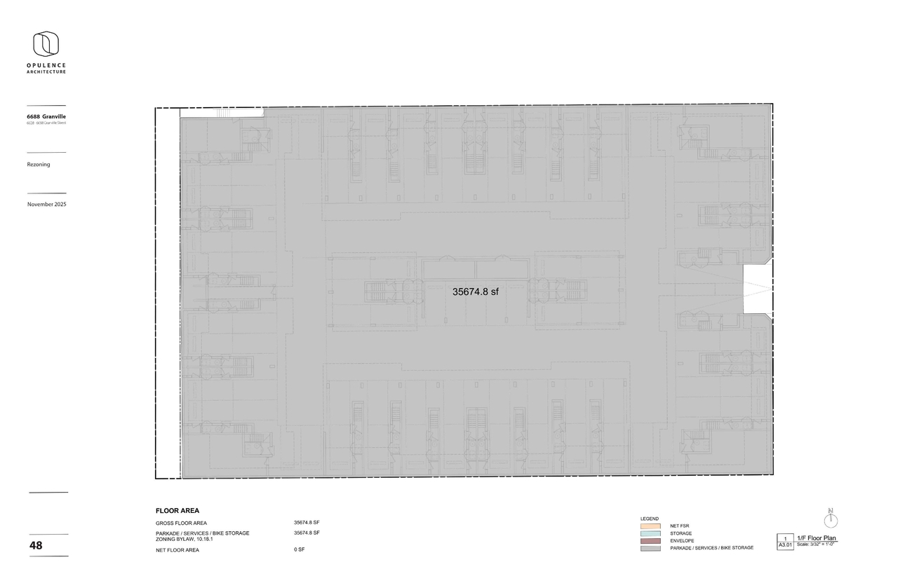 Floor plan for project from page 48 of the file 'Application booklet'