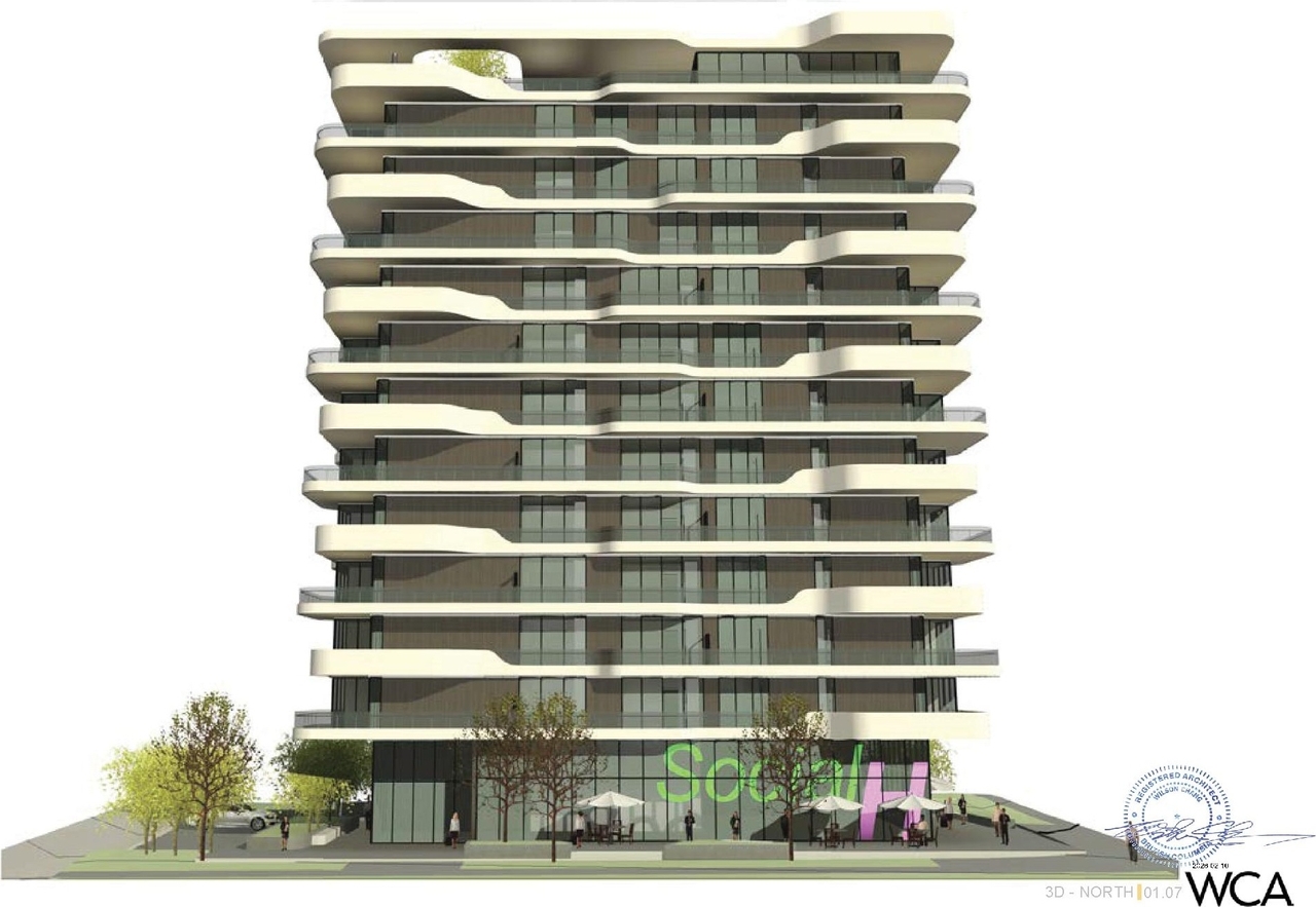 Rendering of building from page 10 of the file 'Application booklet'