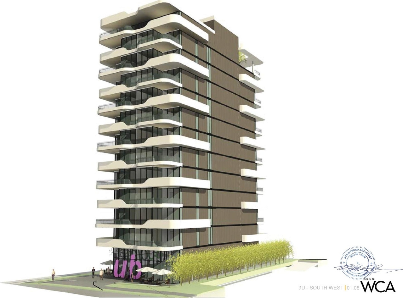 Rendering of building from page 11 of the file 'Application booklet'