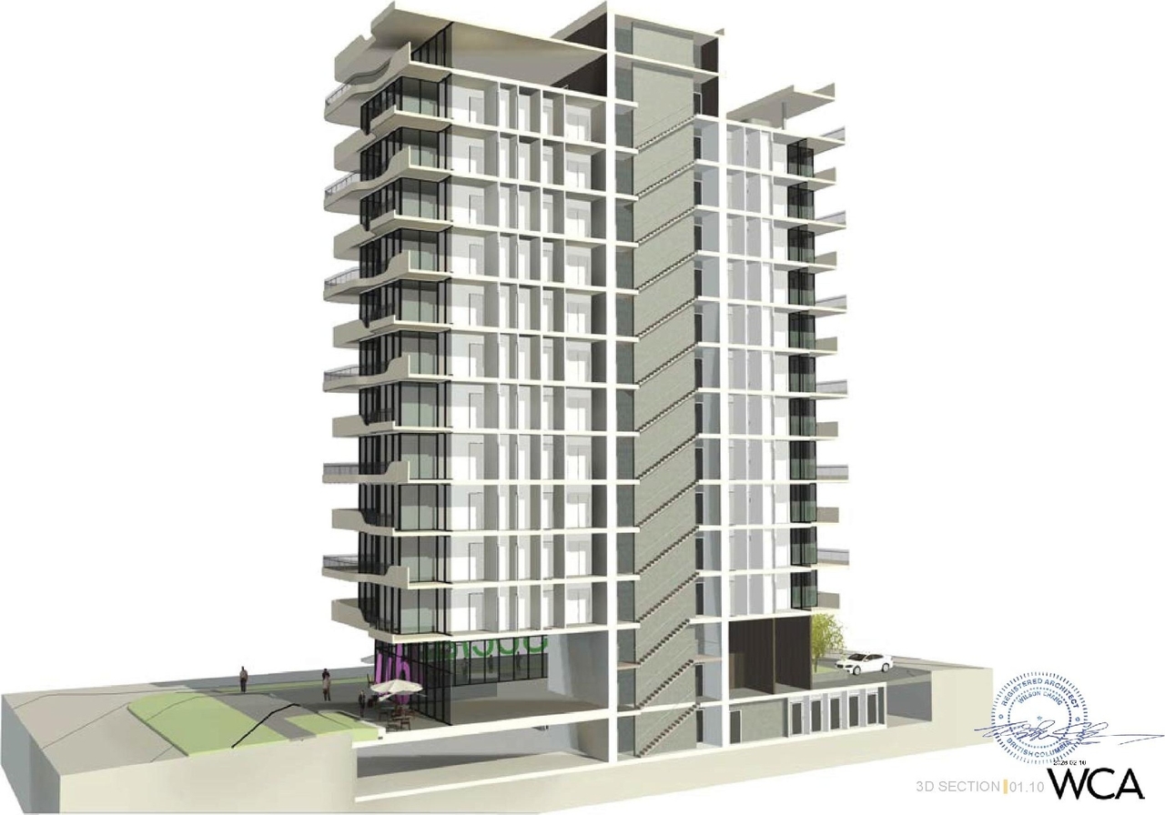 Rendering of building from page 13 of the file 'Application booklet'