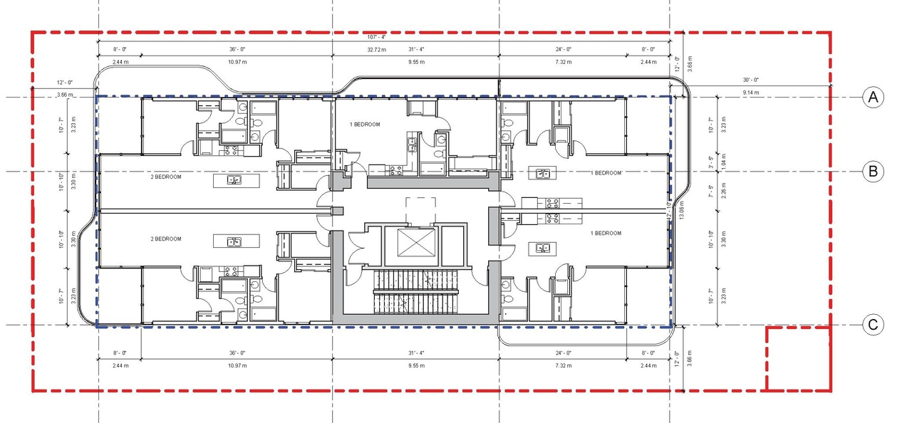 Floor plan for project from page 34 of the file 'Application booklet'