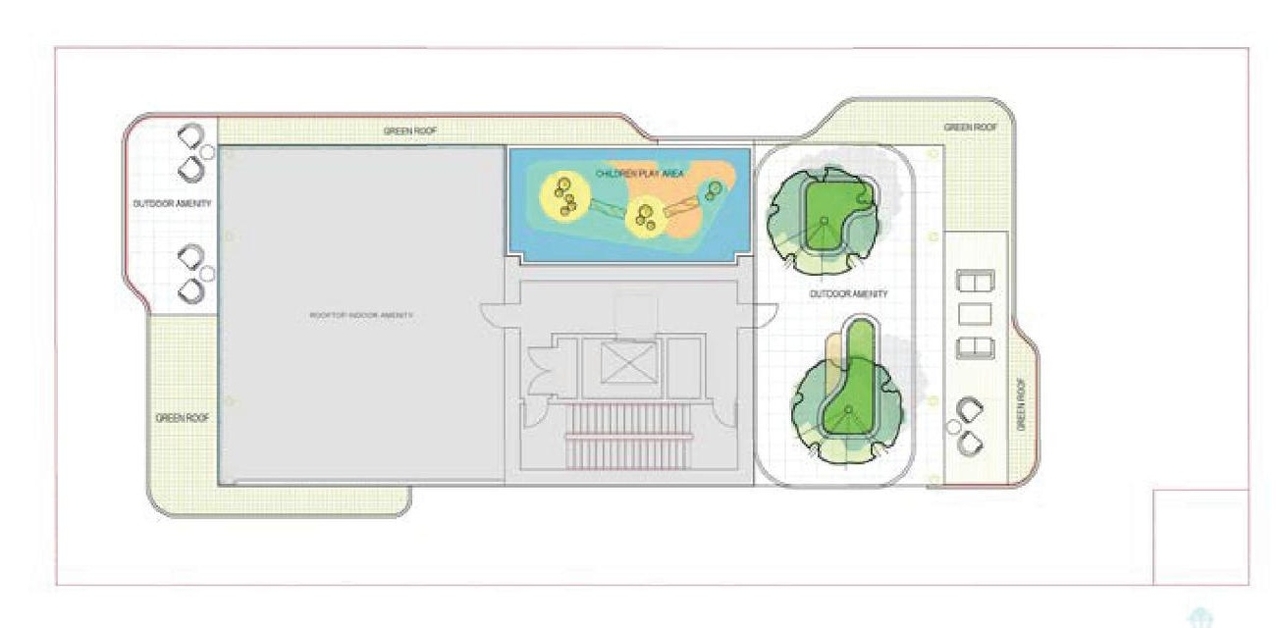 Floor plan for project from page 52 of the file 'Application booklet'